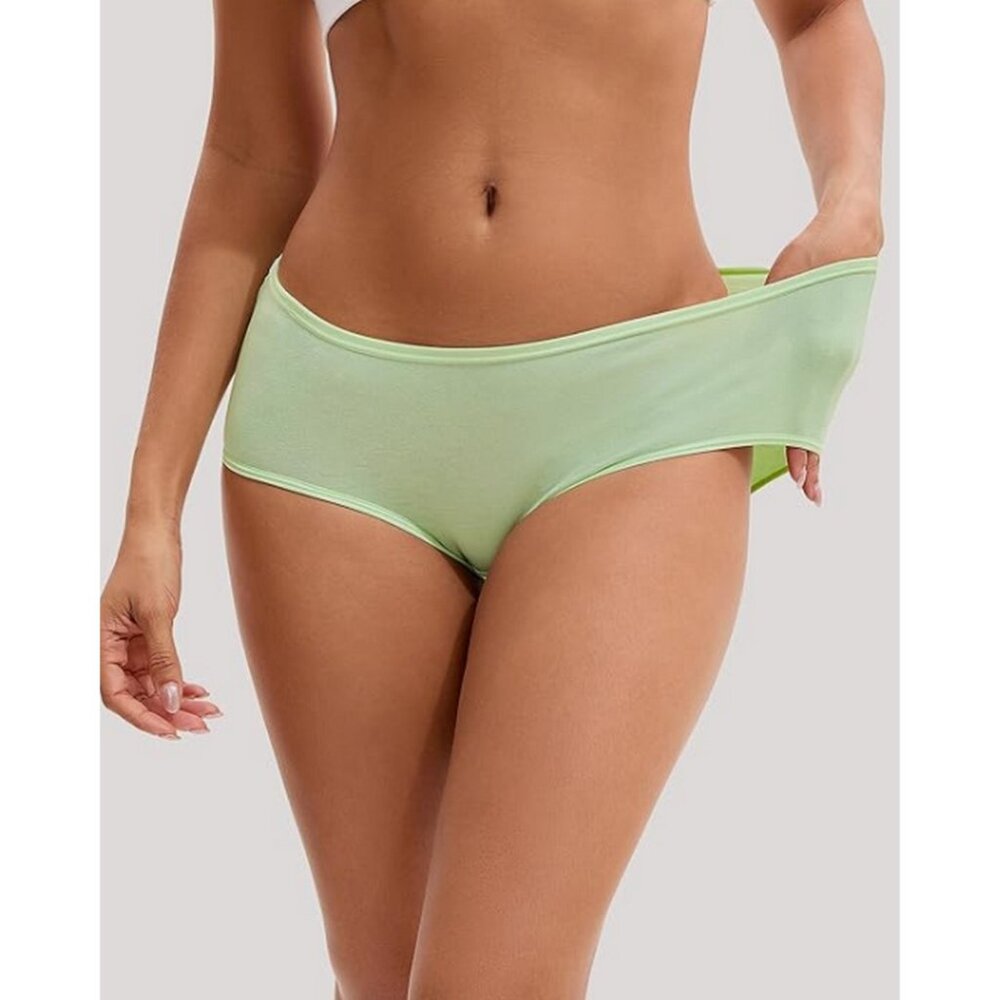 NWT INNERSY Women's Underwear Cotton Hipster Panties 6-Pack Large Bright Basic